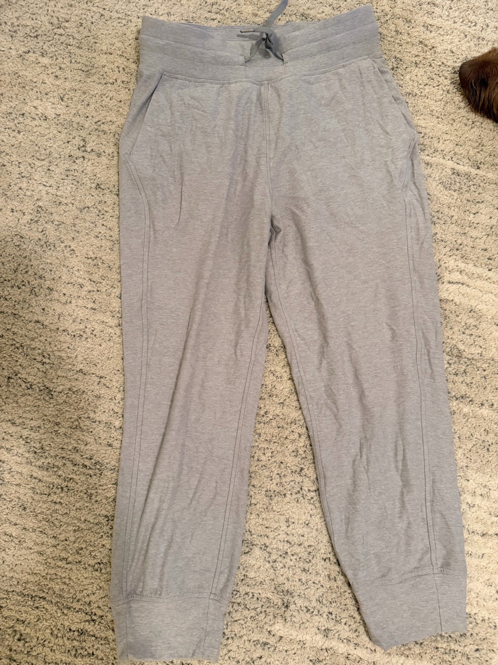 LULULEMON Jogger 25 inch length Light Gray Stretch Lounge Pants